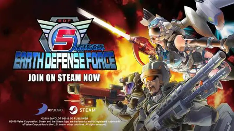 Chaotic Wave Shooter ‘Earth Defense Force 5’ Out Now Worldwide for PC