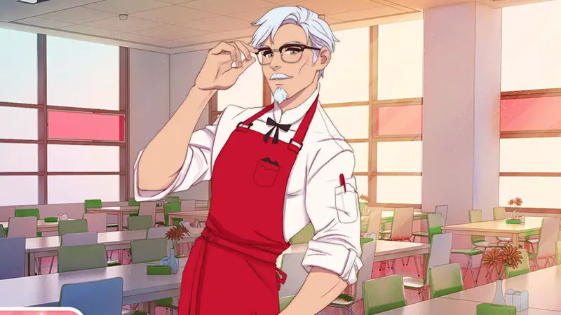 KFC Publishing ‘I Love You, Colonel Sanders! A Finger Lickin’ Good Dating Simulator’ a Game Where You Romance The Colonel