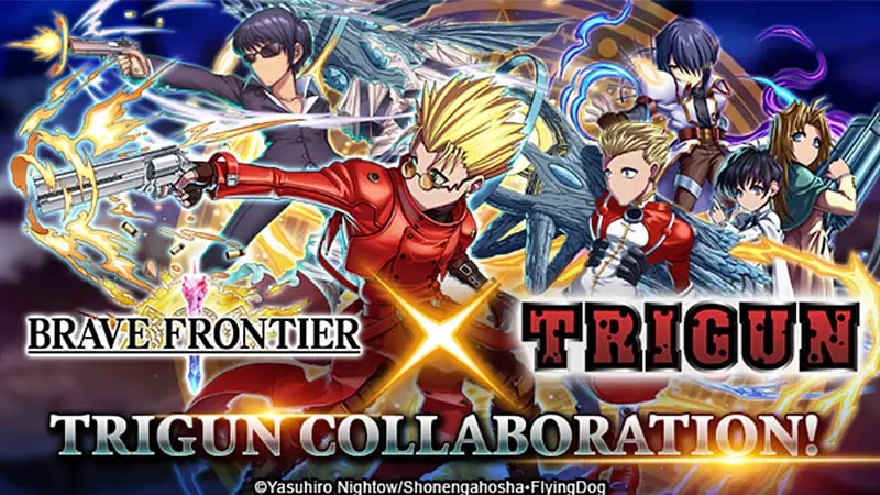 Mobile RPG ‘Brave Frontier’ Reveals Trigun Collaboration Details