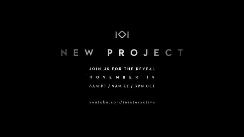 New Project Reveal from IO Interactive Coming on November 19