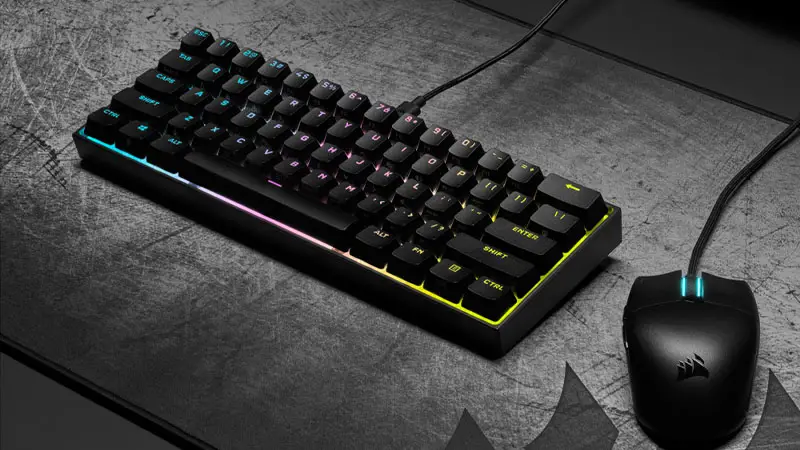 Corsair Launches K65 RGB Mini a Customizable 60% Mechanical Keyboard