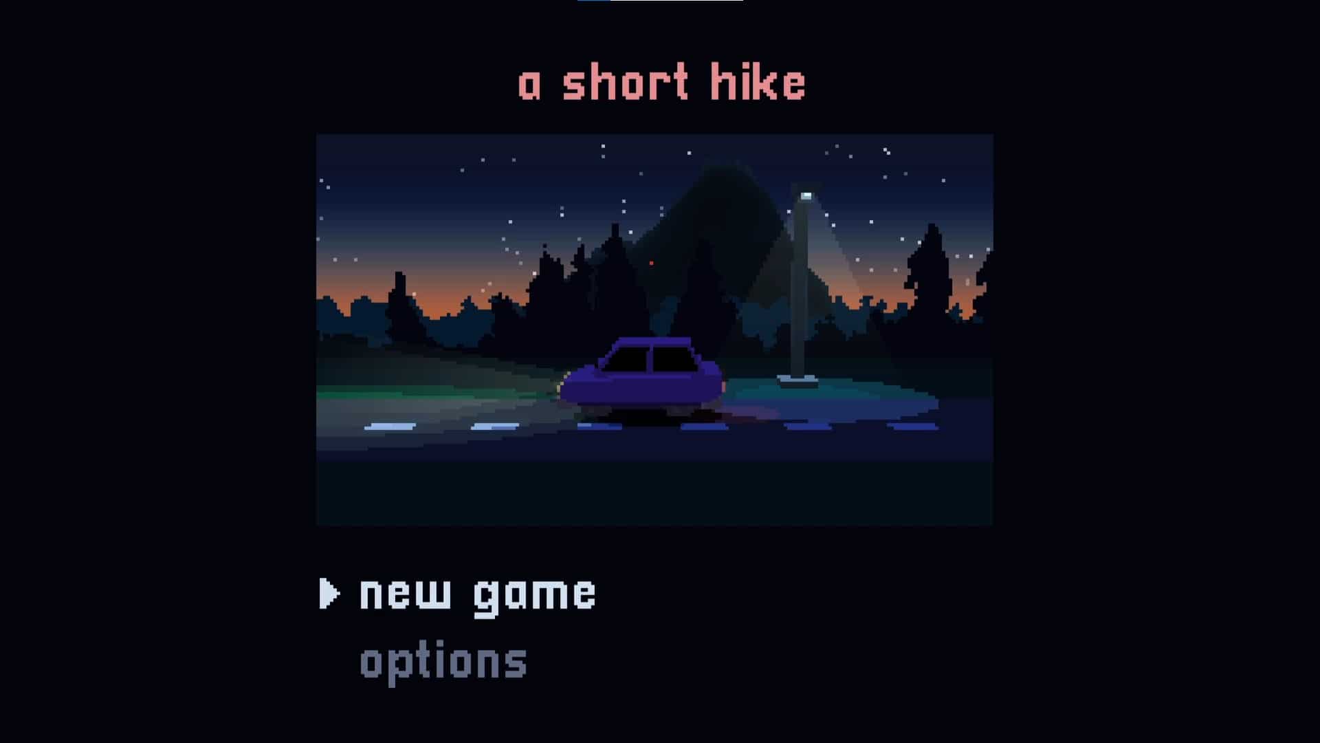A Short Hike title screen