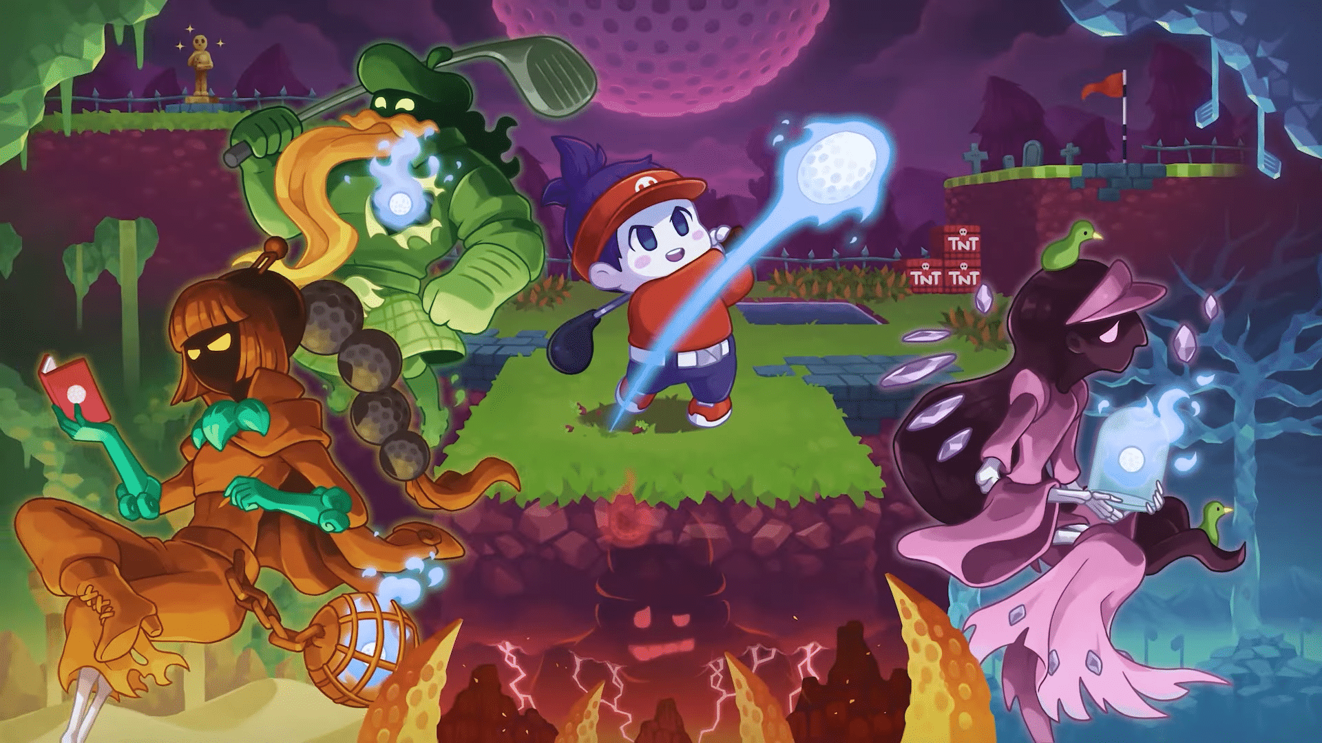 Roguelite Golf-Action Title ‘Cursed to Golf’ Releasing For PC, Xbox & Switch Summer 2022; New Trailer