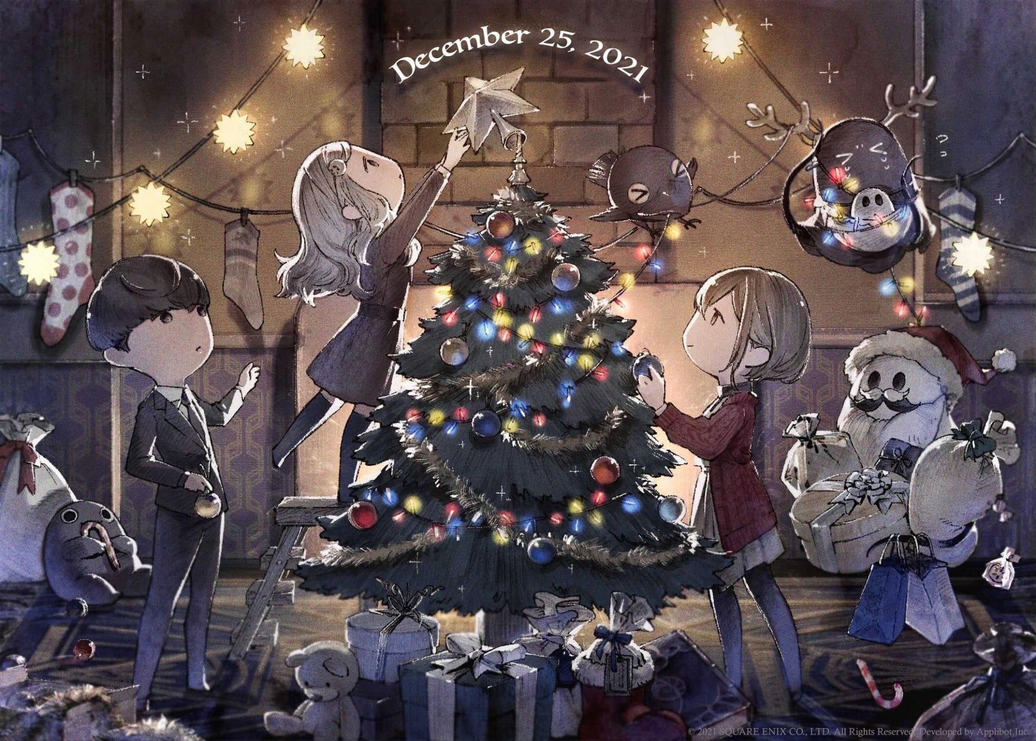 NieR Re[in]carnation Shares Wholesome Christmas Artwork