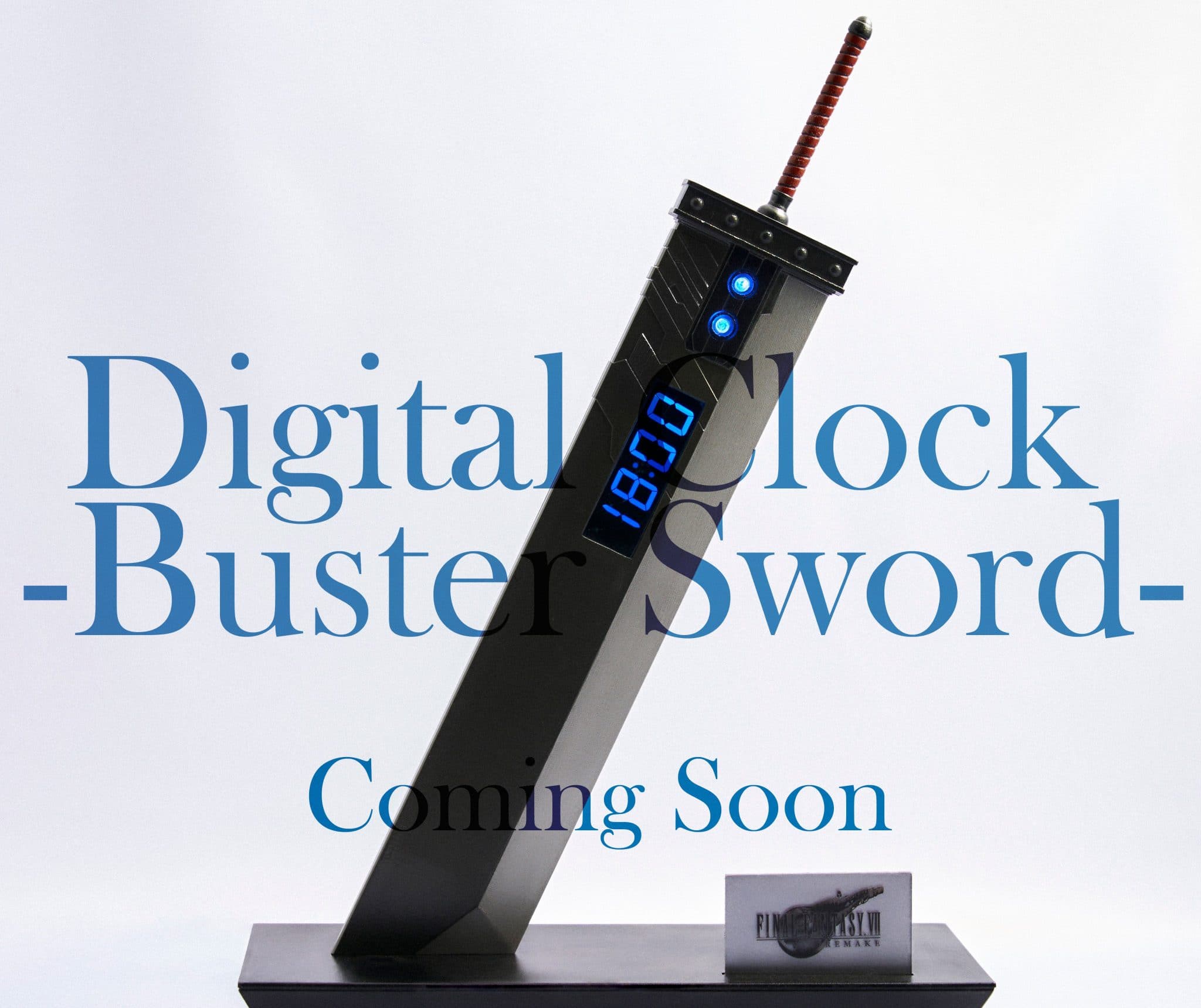 Final Fantasy VII Remake Buster Sword Digital Clock Releasing 2022