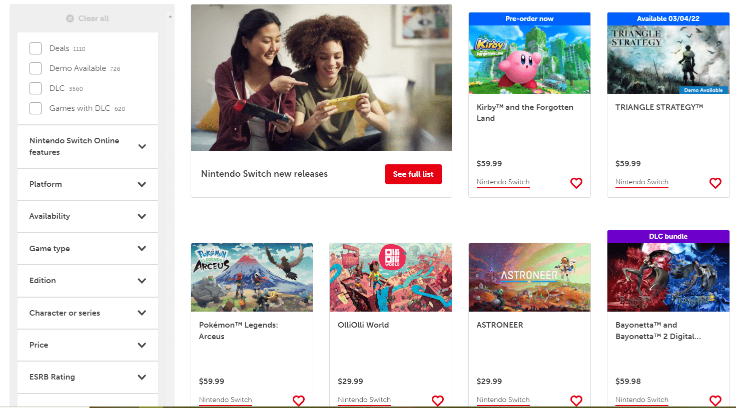Nintendo Updates eShop Website; Physical Goods Merged, Wii U Game Pages Removed, Free Shipping $49.99+