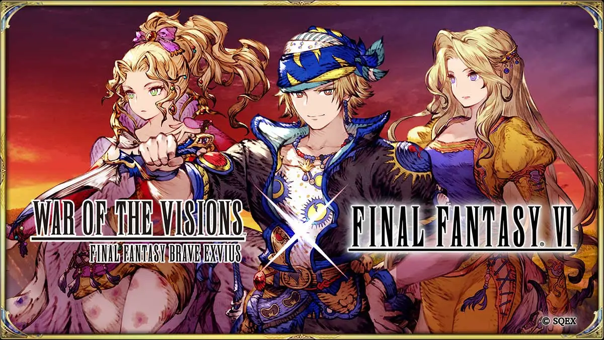 War of the Visions Final Fantasy Brave Exvius X Final Fantasy VI Collab Now Live Until April; Free Locke Unit