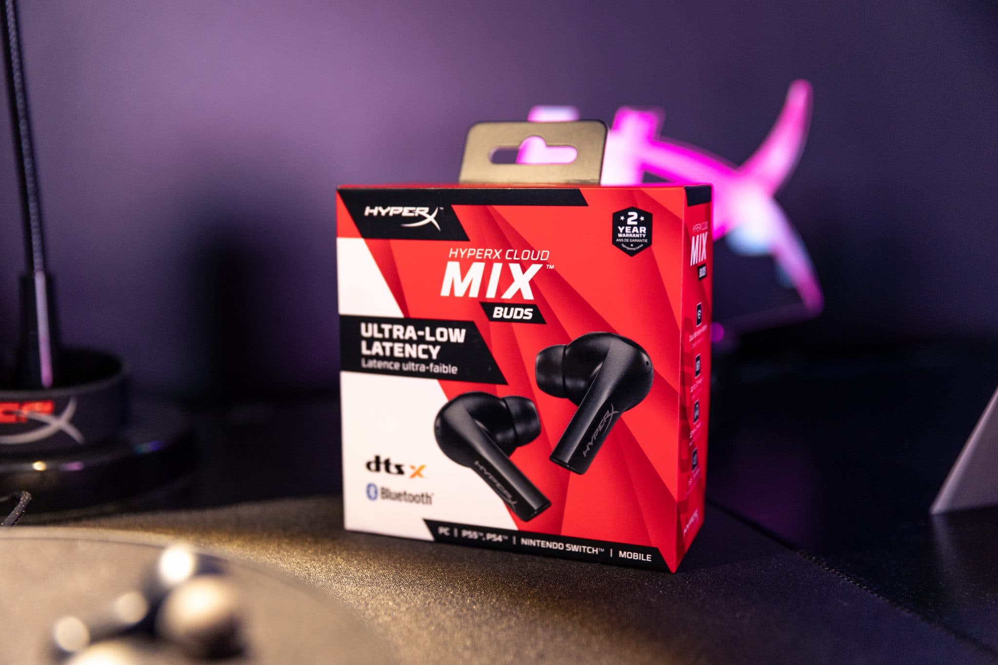 Announcement Mix & HyperX A World Options Noisy Dual-Connection - True Wireless, - Of Buds Pixel