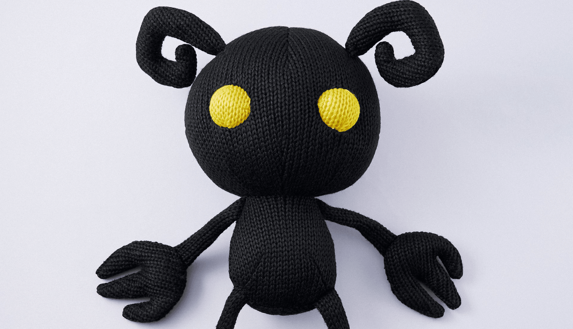 Kingdom Hearts Knitted Shadow Heartless Plush Available for Pre-Order