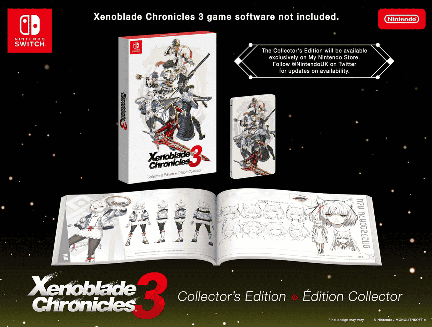 Xenoblade Chronicles 3 Collector’s Edition Contents To Be Separately Purchasable via Nintendo Europe September 2022