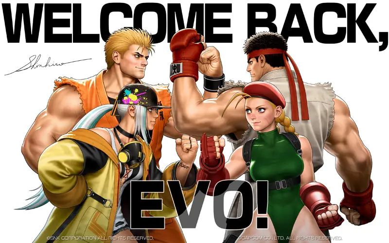 SNK & Capcom Reveal Crossover Street Fighter & The King of Fighters Illustrations At EVO 2022