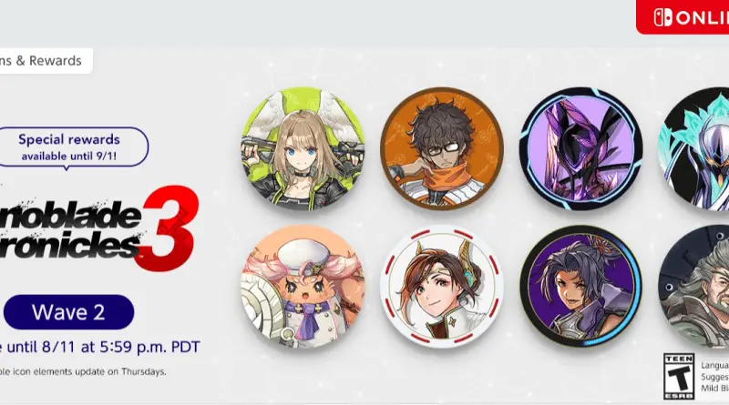 Xenoblade Chronicles 3 Switch Online icons wave 2