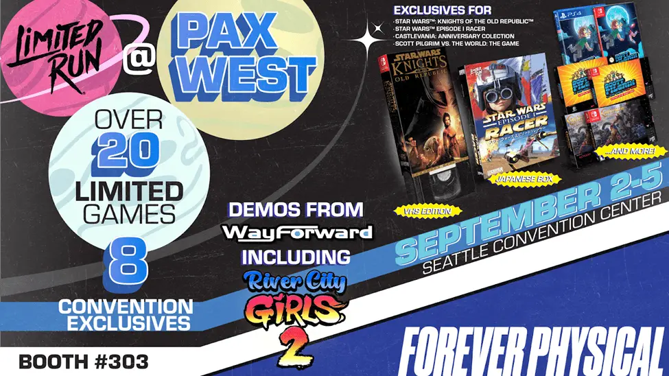 Limited Run Games & WayForward Pax West Booth To Have Playable River City Girls 2 + Several Purchasable Games
