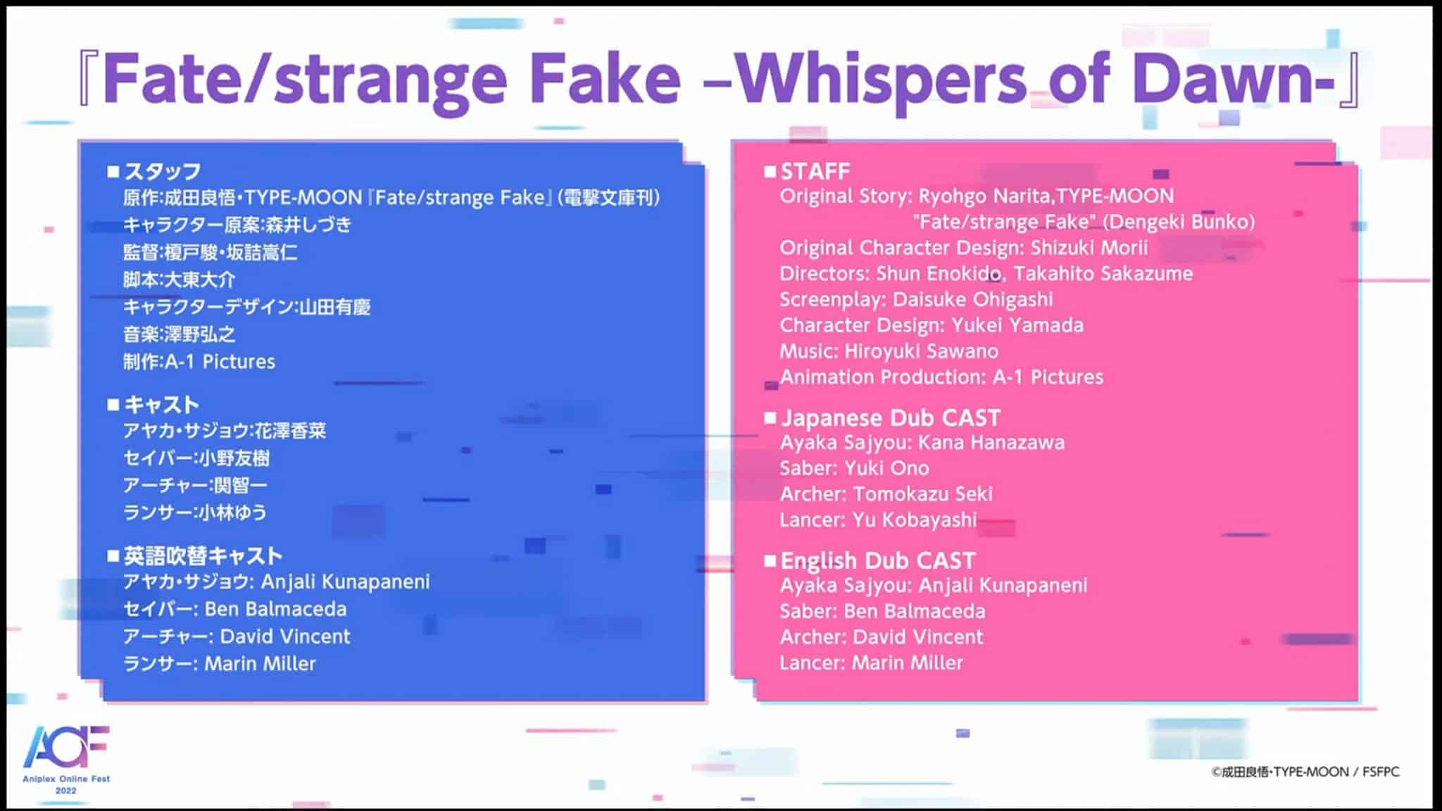 Fate/strange Fake: Whispers Of Dawn' Anime Special Announced For Final Day  Of 2022; Simultaneous English & Japanese Dub - Noisy Pixel