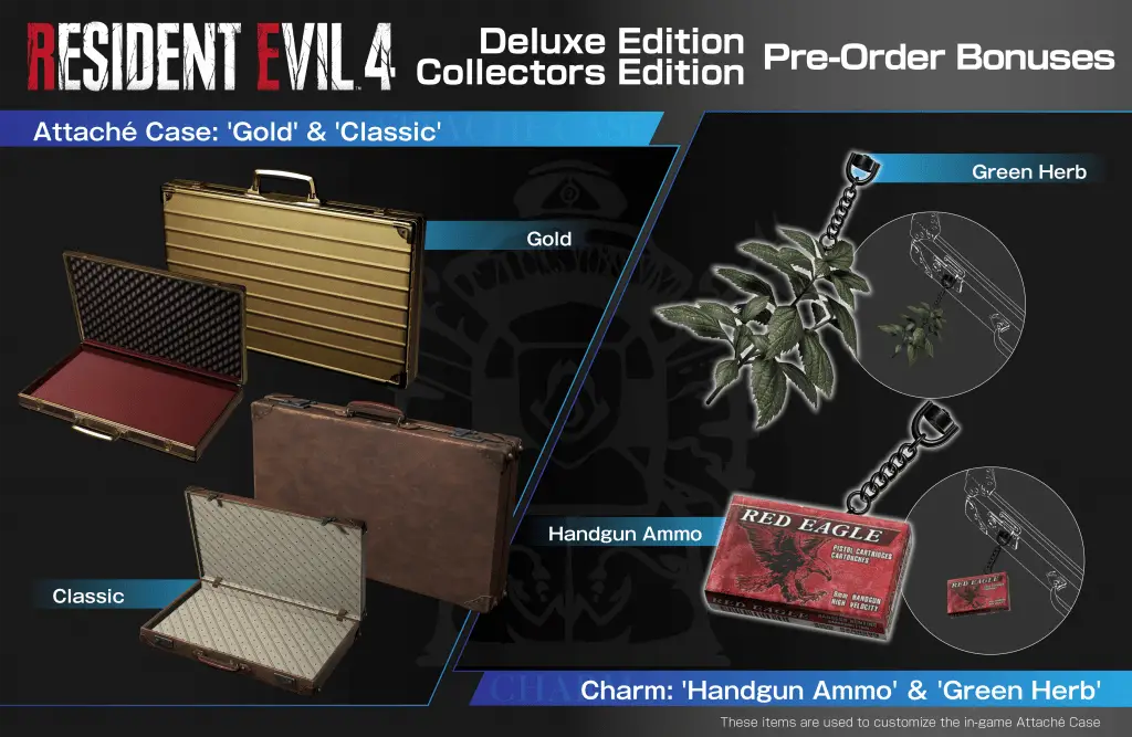 RE4 DX CE Preorder Contents