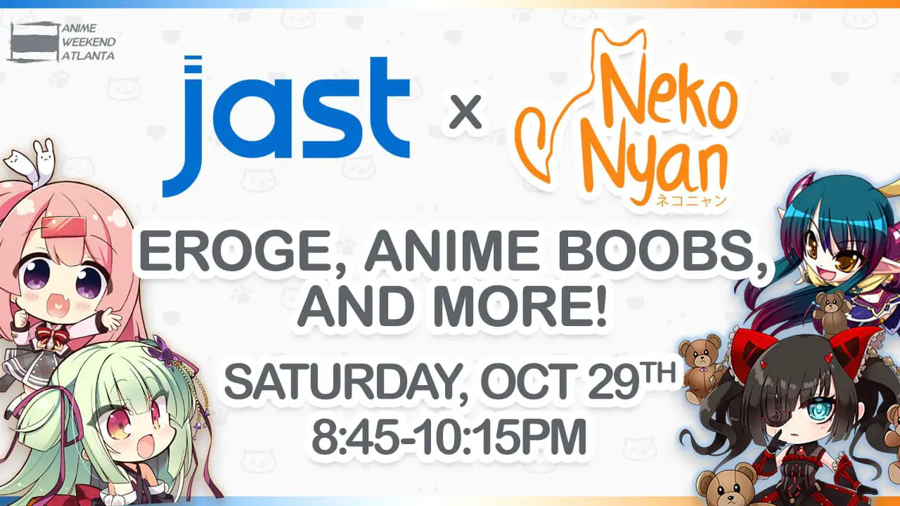 Jast and NekoNyan Announce Joint Panel for Anime Weekend Atlanta; New Game Announcements and Project Updates Next Week