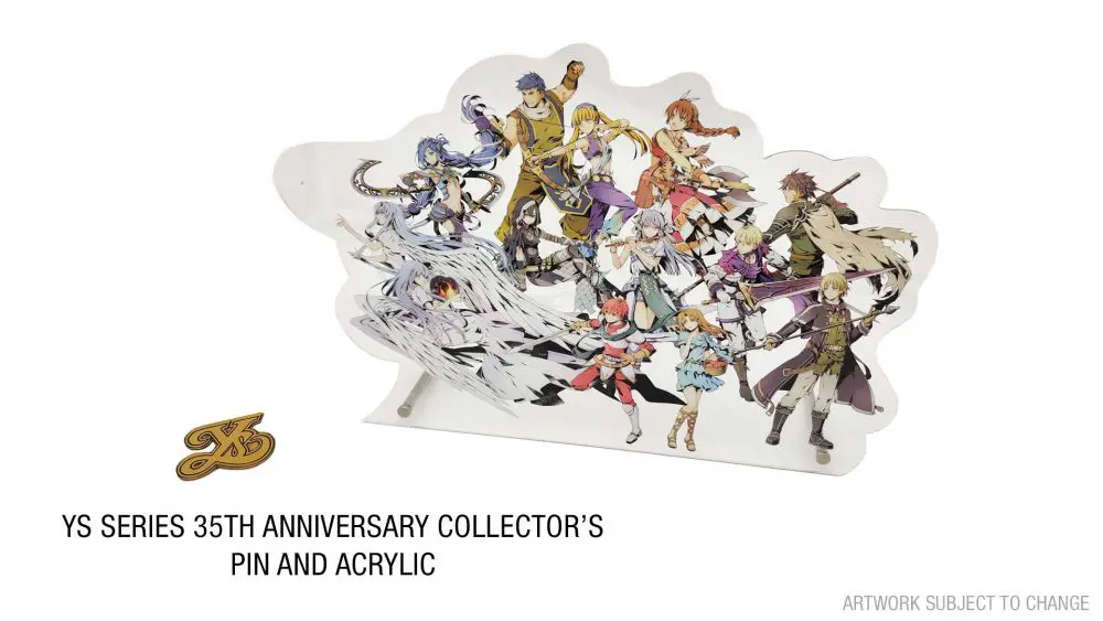 ys series 35th anniversary collector s pin and acrylic