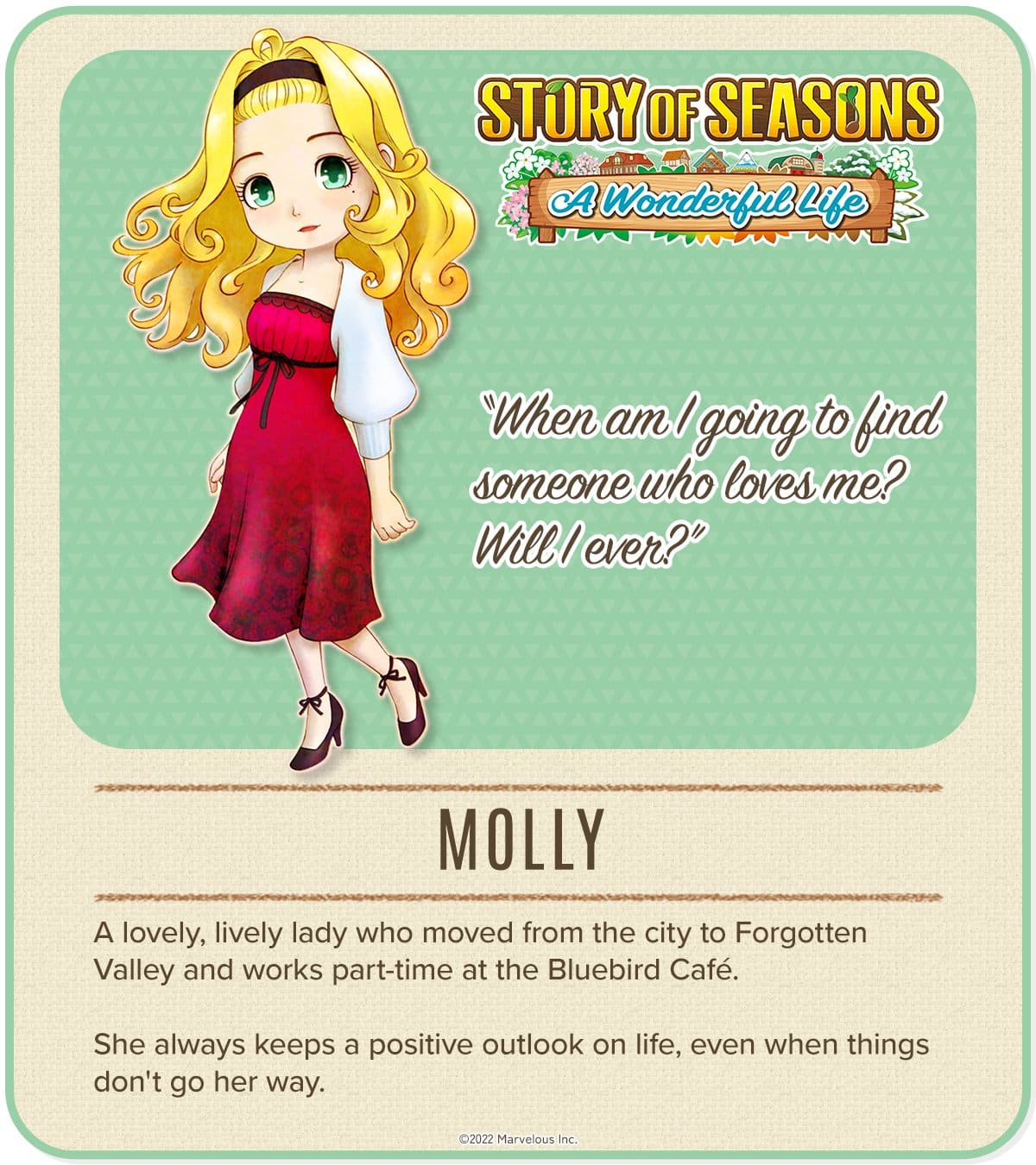 story of seasons molly profile