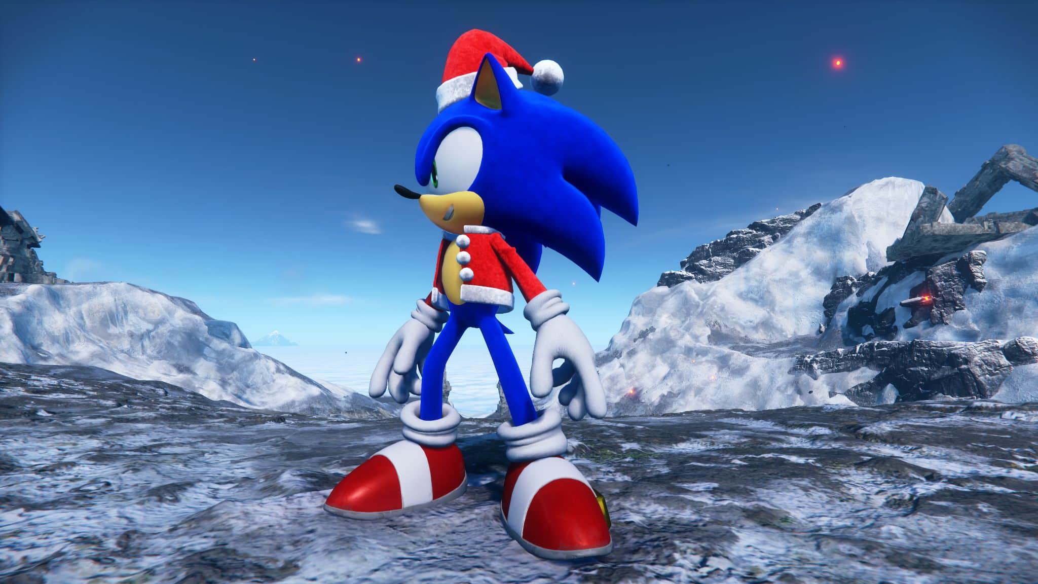New Sonic Frontiers Speed Strats Video Discusses Cyberspace & the Homing Dash; Free Holiday Cheer Suit Now Available