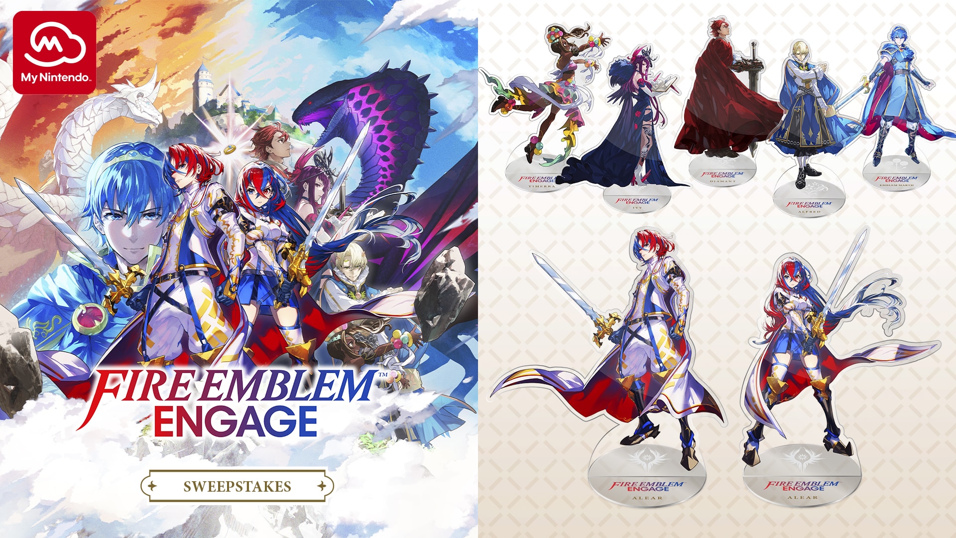 Nintendo of America Launches Fire Emblem Engage Sweepstakes for 7 Character Acrylic Stands