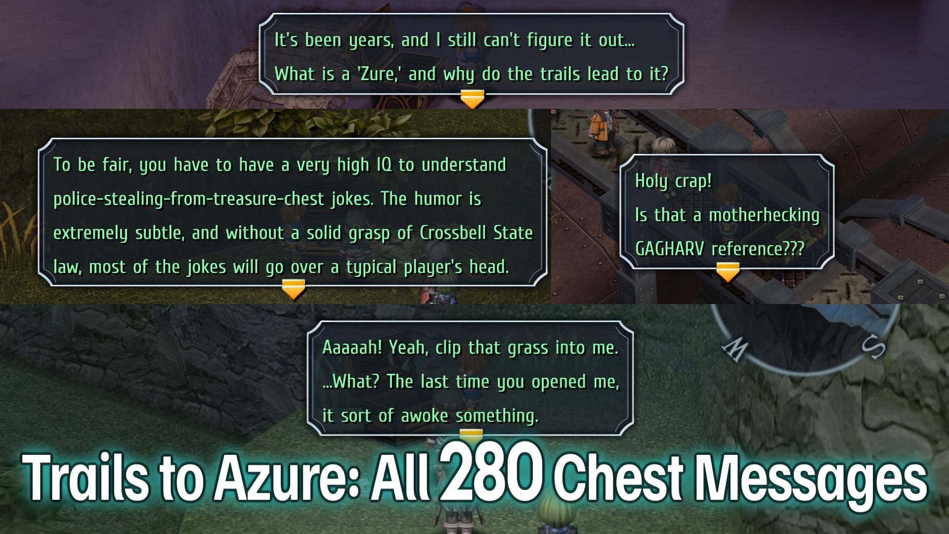 The Legend of Heroes: Trails to Azure —  All 280 Chest Messages