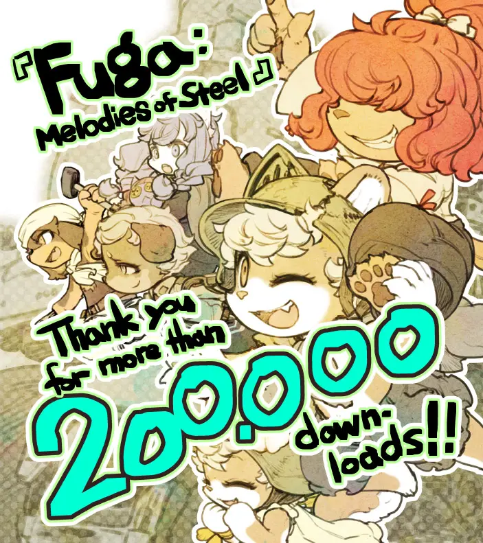 Fuga Melodies of Steel Achieves 200,000 Downloads Worldwide