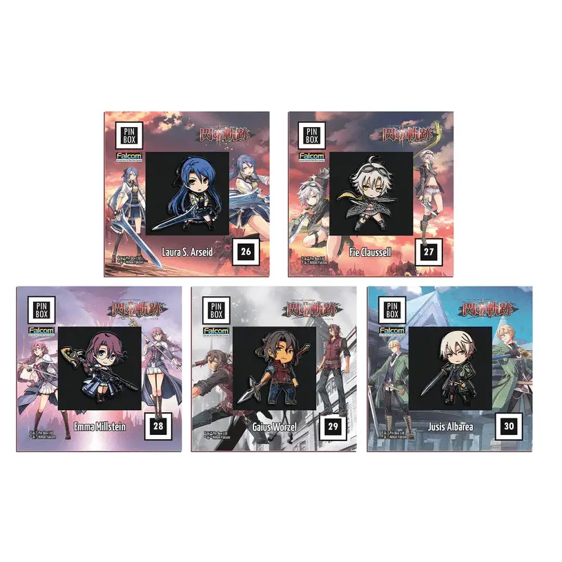 New Trails of Cold Steel II Merch Pre-Orders Available; Character Pins, T-Shirts & Hoodie