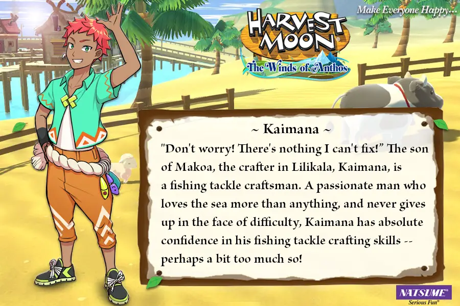 Harvest Moon: The Winds of Anthos Introduces Kaimana