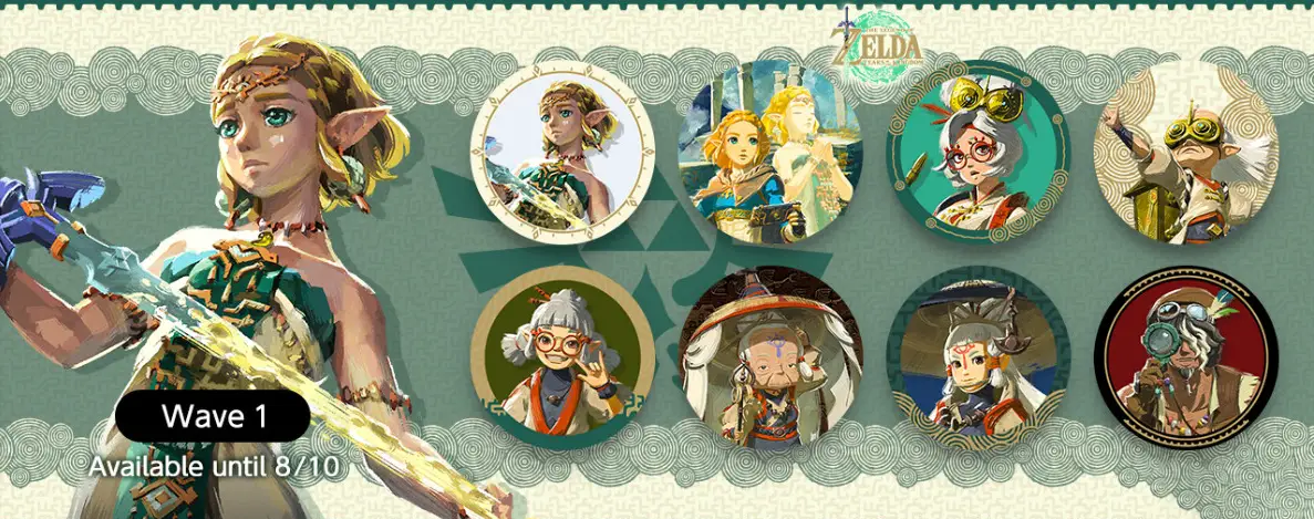 The Legend of Zelda: Tears of the Kingdom Weekly Switch Icons Announced; Wave 1 Now Available