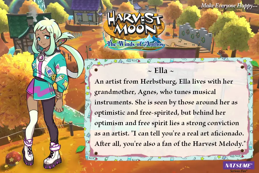 Harvest Moon: The Winds of Anthos Introduces Ella