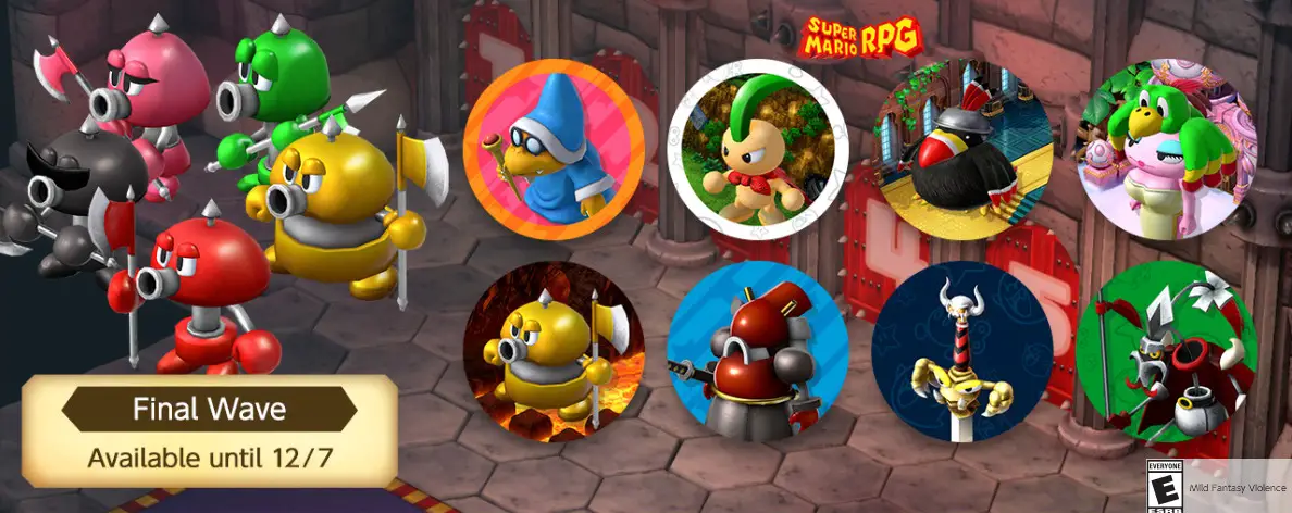 Super Mario RPG Remake Switch Final Wave Icons Available