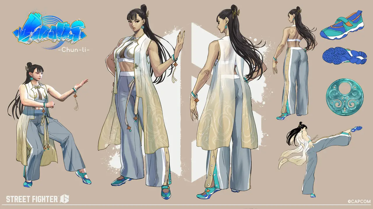 Street Fighter 6 Reveals Outfit 3 Concept Artwork for Base Roster; 18 Illustrations