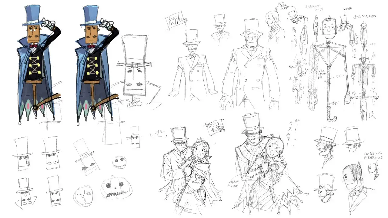 Apollo Justice: Ace Attorney Trilogy Highlights Concept Art Featuring Apollo, Trucy and Mr. Hat