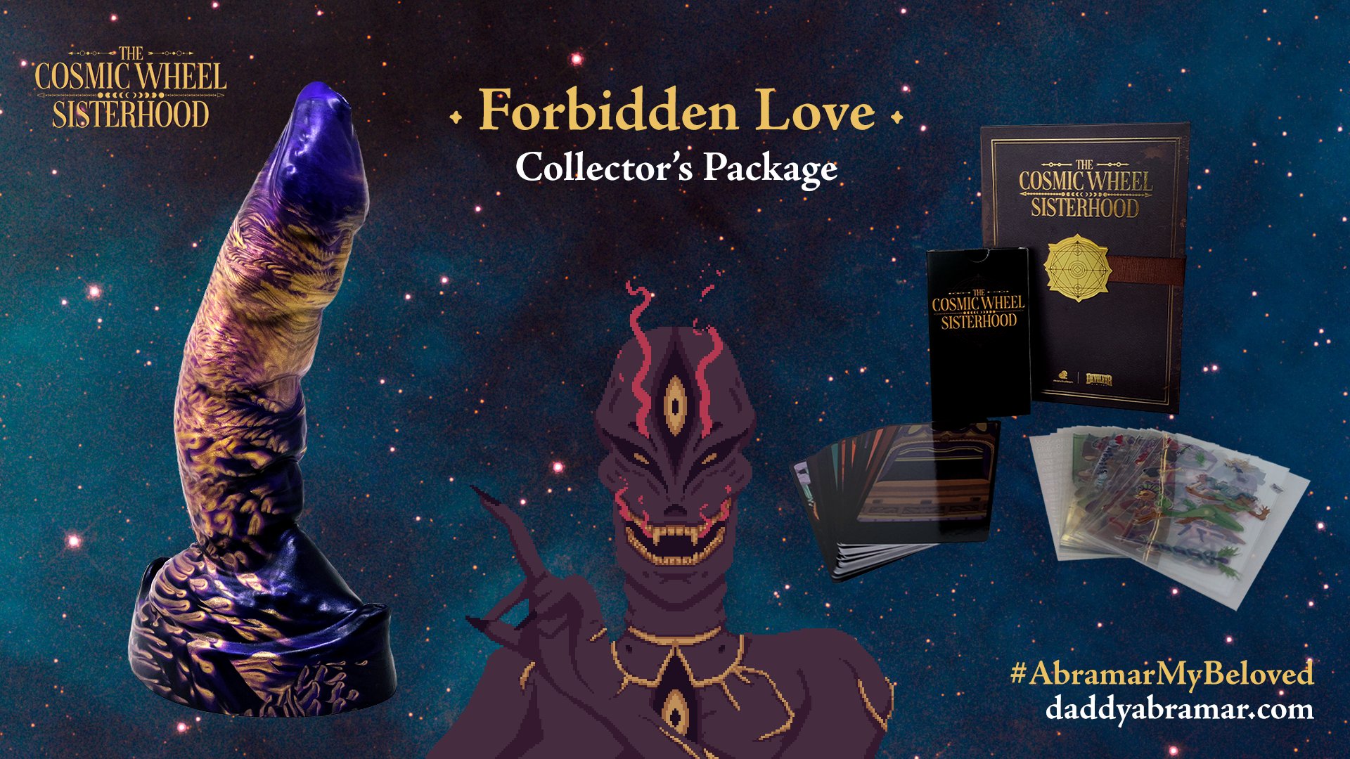 The Cosmic Wheel Sisterhood Collector’s “Package” Includes…Ábramar’s might (It’s a Dildo)