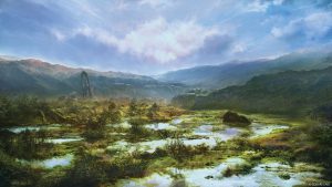Final Fantasy XVI Shares Artwork Depicting Grand Duchy of Rosaria Marshland