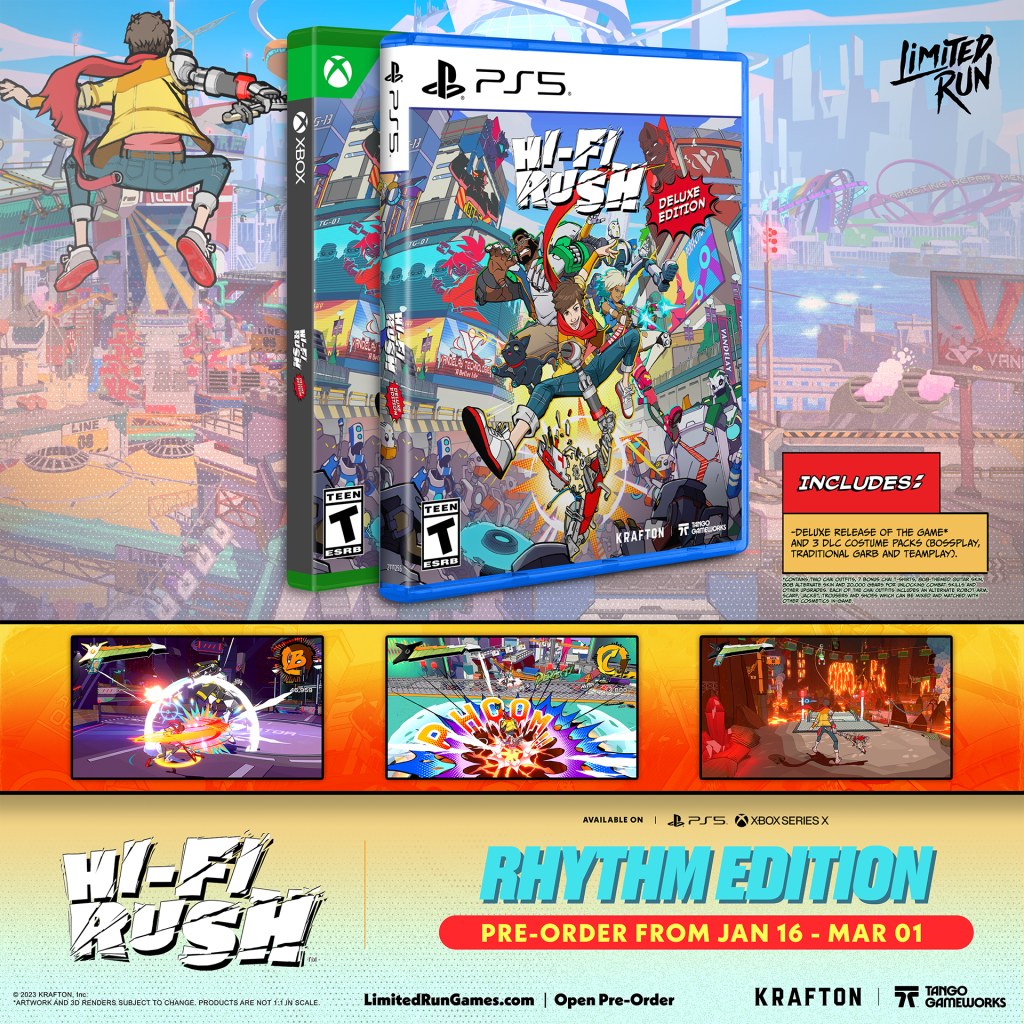 Hi-Fi Rush Physical Editions Revealed by Limited Run Games, Pre-Orders Begin January 16 1 hi fi rush 1